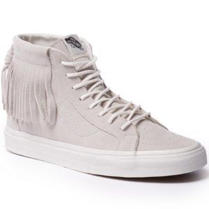 Vans Sk8-Hi Moc Suede Fringe Sneakers, size 9